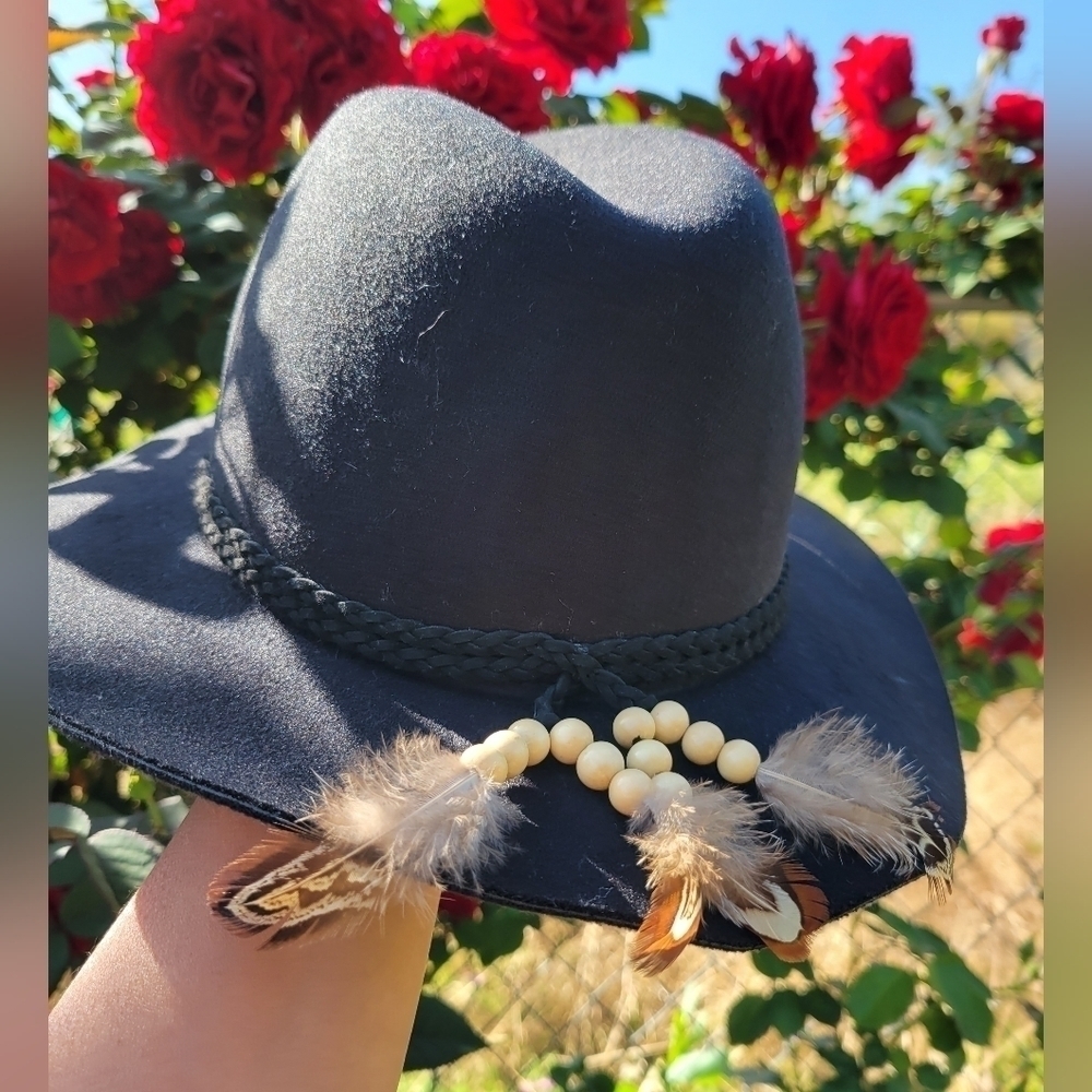 C&C California Womens Fedora Boho Hat in Black One Size